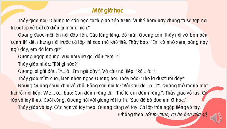 Giáo án điện tử Một giờ học lớp 2 | PPT Tiếng Việt lớp 2 Kết nối tri thức