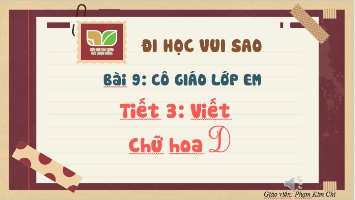 Giáo án điện tử Cô giáo lớp em lớp 2 | PPT Tiếng Việt lớp 2 Kết nối tri thức