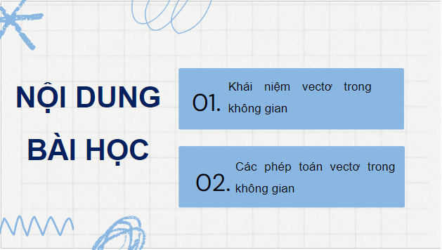 Giáo án điện tử Toán 12 Bài 1: Vectơ và các phép toán vectơ trong không gian | PPT Toán 12