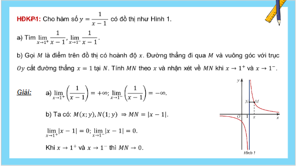 Giáo án điện tử Toán 12 Bài 3: Đường tiệm cận của đồ thị hàm số | PPT Toán 12 Chân trời sáng tạo