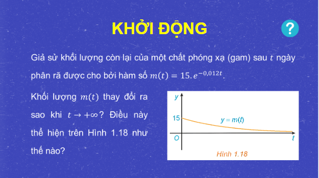 Giáo án điện tử Toán 12 Bài 3: Đường tiệm cận của đồ thị hàm số | PPT Toán 12 Kết nối tri thức