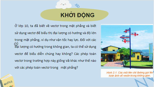 Giáo án điện tử Toán 12 Bài 6: Vectơ trong không gian | PPT Toán 12 Kết nối tri thức