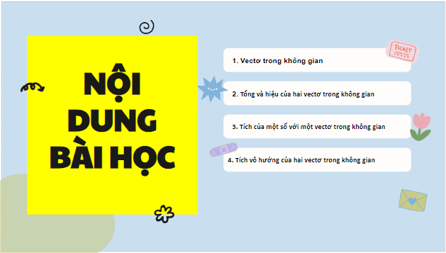 Giáo án điện tử Toán 12 Bài 6: Vectơ trong không gian | PPT Toán 12 Kết nối tri thức