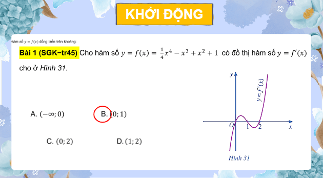 Giáo án điện tử Toán 12 Bài tập cuối chương 1 | PPT Toán 12