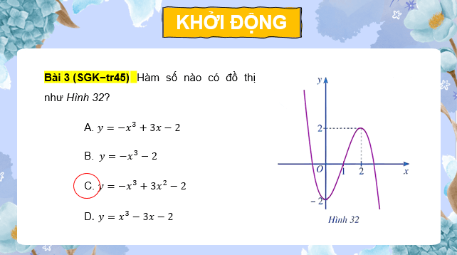 Giáo án điện tử Toán 12 Bài tập cuối chương 1 | PPT Toán 12