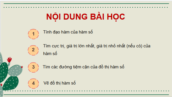 Giáo án điện tử Toán 12 Kết nối Khảo sát và vẽ đồ thị hàm số với phần mềm GeoGebra | PPT Toán 12 Kết nối tri thức