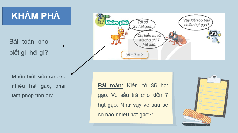 Giáo án điện tử Toán lớp 2 Bài 19: Phép cộng (có nhớ) số có hai chữ số với số có một chữ số | PPT Toán lớp 2 Kết nối tri thức