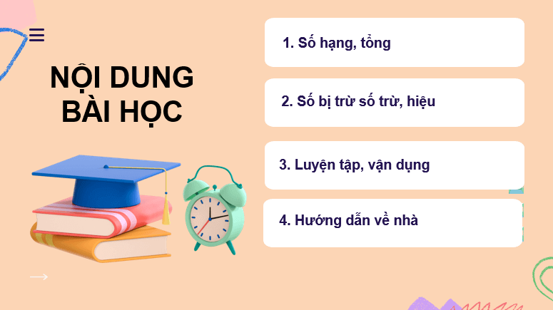 Giáo án điện tử Toán lớp 2 Bài 3: Các thành phần của phép cộng, phép trừ | PPT Toán lớp 2 Kết nối tri thức