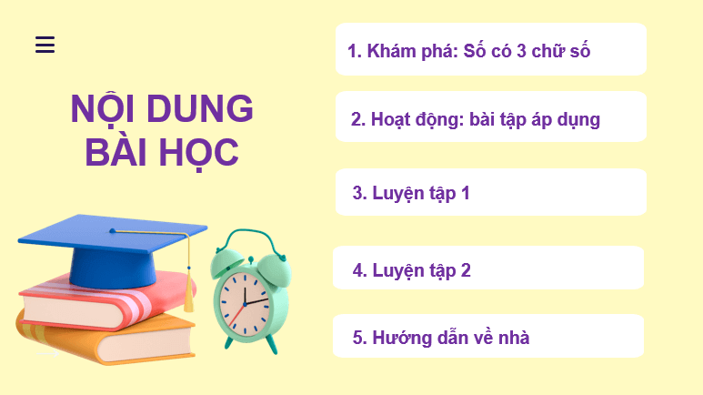 Giáo án điện tử Toán lớp 2 Bài 51: Số có ba chữ số | PPT Toán lớp 2 Kết nối tri thức