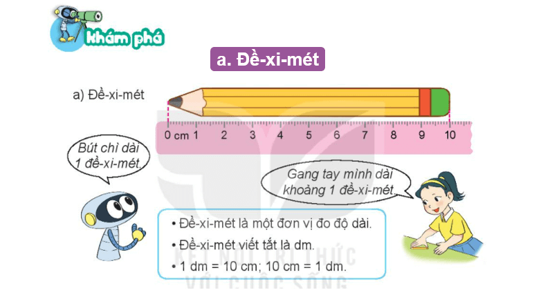 Giáo án điện tử Toán lớp 2 Bài 55: Đề-xi-mét. Mét. Ki-lô-mét | PPT Toán lớp 2 Kết nối tri thức