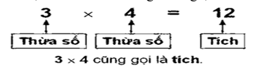 Giáo án Toán lớp 2 Thừa số, tích | Chân trời sáng tạo