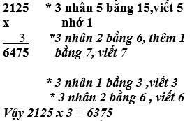 Giáo án Toán lớp 3 bài Nhân số có bốn chữ số với số có một chữ số mới, chuẩn nhất