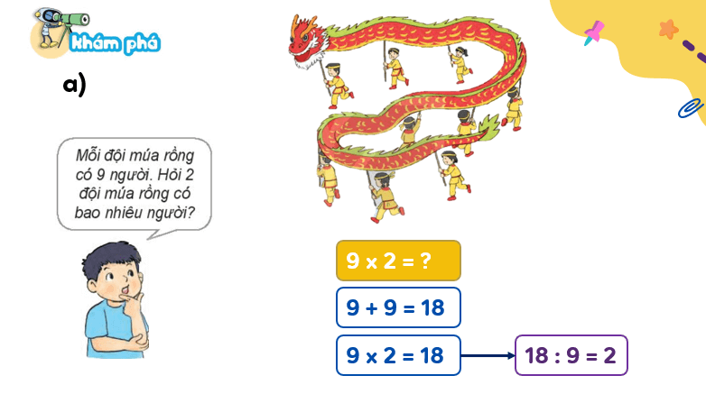 Giáo án điện tử Toán lớp 3 Bài 12: Bảng nhân 9, bảng chia 9 | PPT Toán lớp 3 Kết nối tri thức