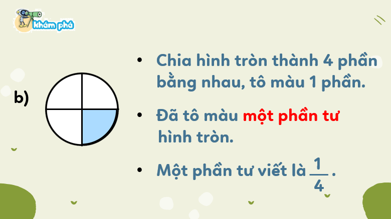 Giáo án điện tử Toán lớp 3 Bài 14: Một phần mấy | PPT Toán lớp 3 Kết nối tri thức