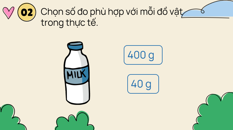 Giáo án điện tử Toán lớp 3 Bài 34: Thực hành và trải nghiệm với các đơn vị mi - li - mét, gam, mi - li - lít, độ C | PPT Toán lớp 3 Kết nối tri thức