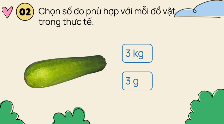 Giáo án điện tử Toán lớp 3 Bài 34: Thực hành và trải nghiệm với các đơn vị mi - li - mét, gam, mi - li - lít, độ C | PPT Toán lớp 3 Kết nối tri thức