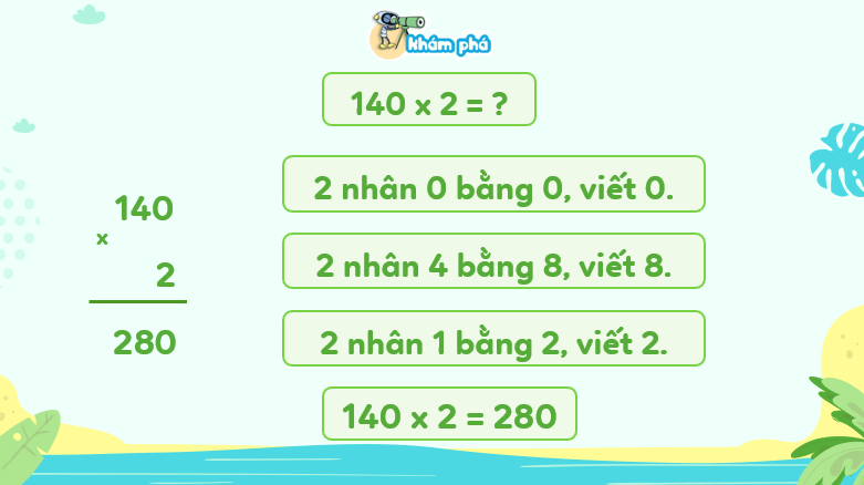 Giáo án điện tử Toán lớp 3 Bài 36: Nhân số có ba chữ số với số có một chữ số | PPT Toán lớp 3 Kết nối tri thức