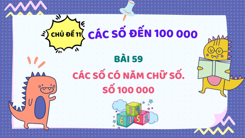 Giáo án điện tử Toán lớp 3 Bài 59: Các số có năm chữ số. Số 100000 | PPT Toán lớp 3 Kết nối tri thức