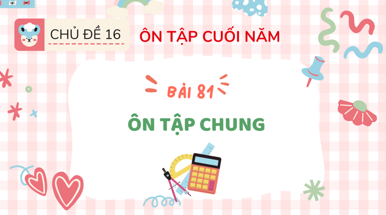 Giáo án điện tử Toán lớp 3 Bài 81: Ôn tập chung | PPT Toán lớp 3 Kết nối tri thức