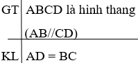 Giáo án Toán 8 Bài 3: Hình thang cân mới nhất