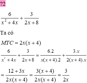 Giáo án Toán 8 Bài 5: Phép cộng các phân thức đại số mới nhất