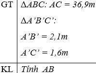 Giáo án Toán 8 Bài 8: Các trường hợp đồng dạng của tam giác vuông mới nhất