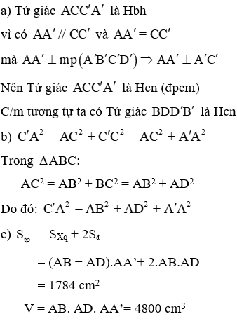 Giáo án Toán 8 Bài tập ôn cuối năm mới nhất