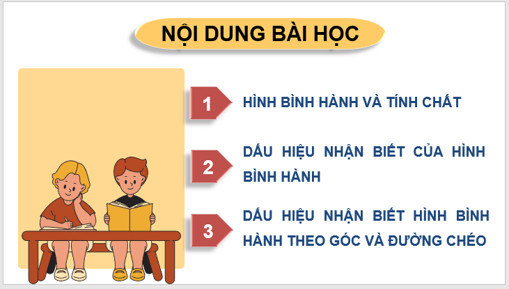 Giáo án điện tử Toán 8 Bài 12: Hình bình hành | PPT Toán 8 Kết nối tri thức