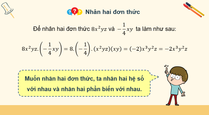 Giáo án điện tử Toán 8 Bài 4: Phép nhân đa thức | PPT Toán 8 Kết nối tri thức