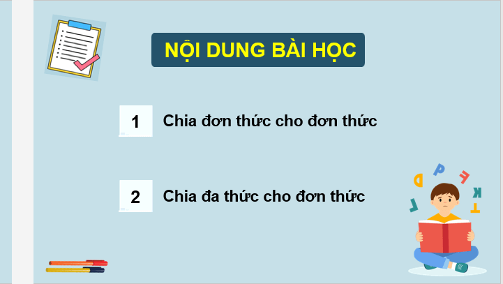 Giáo án điện tử Toán 8 Bài 5: Phép chia đa thức cho đơn thức | PPT Toán 8 Kết nối tri thức