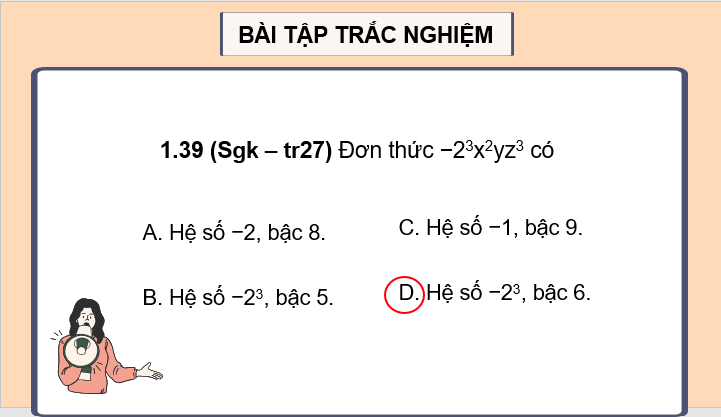 Giáo án điện tử Toán 8 Bài tập cuối chương 1 | PPT Toán 8 Kết nối tri thức