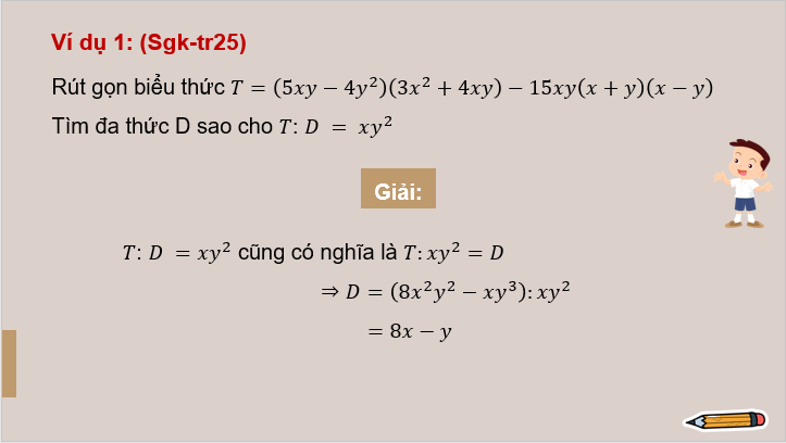 Giáo án điện tử Toán 8 Luyện tập chung (trang 25) | PPT Toán 8 Kết nối tri thức