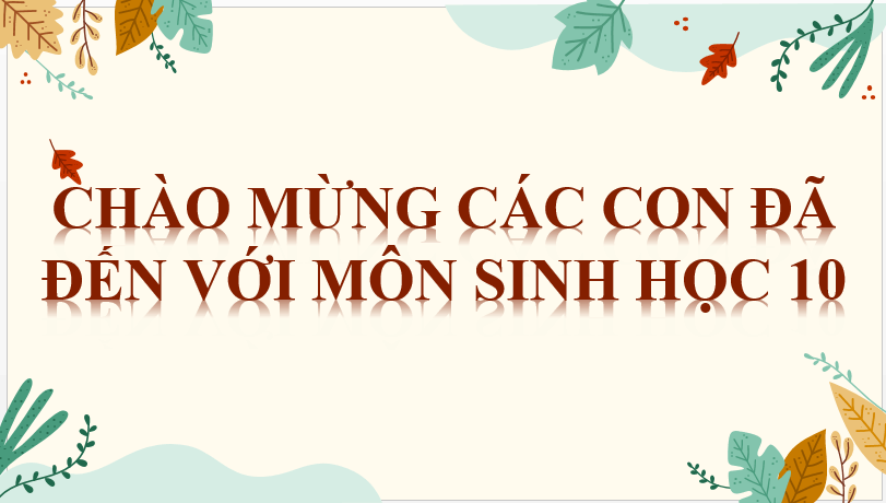 Bài giảng POWERPOINT Sinh học 10 Cánh diều | Giáo án điện tử (PPT) Sinh 10 Cánh diều