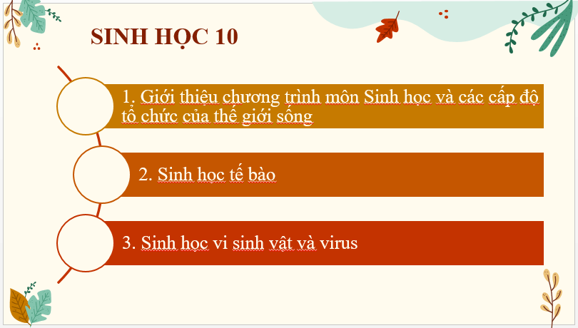 Bài giảng POWERPOINT Sinh học 10 Cánh diều | Giáo án điện tử (PPT) Sinh 10 Cánh diều