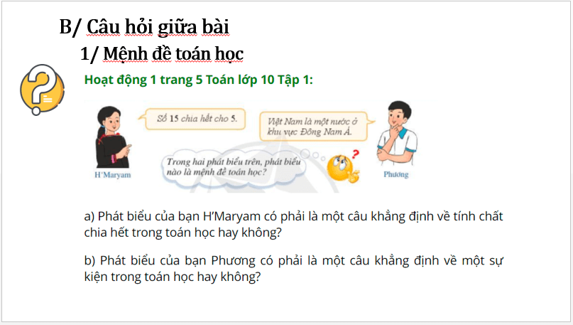 Bài giảng POWERPOINT Toán 10 Cánh diều | Giáo án điện tử (PPT) Toán 10 Cánh diều