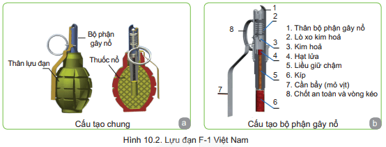 Lý thuyết GDQP 11 Kết nối tri thức Bài 10: Kĩ thuật sử dụng lựu đạn | Giáo dục quốc phòng 11