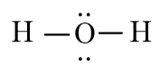 Viết công thức Lewis cho các phân tử H2O và CH4
