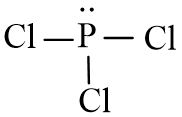 Để hình thành phân tử phosphorus trichloride (PCl3) thì mỗi nguyên tử chloride và phosphorus