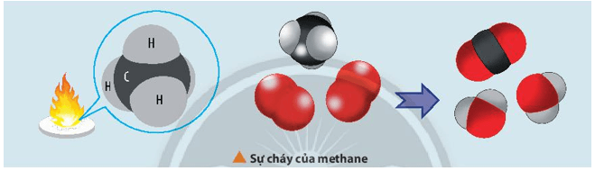 Methane cháy tỏa nhiệt lớn nên được dùng làm nhiên liệu