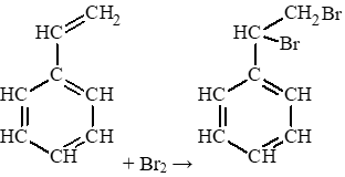 Nhỏ từ từ nước bromine vào ống nghiệm chứa styrene lắc đều rồi để yên ống nghiệm