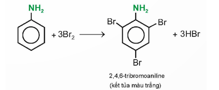 Có thể phân biệt aniline với benzene bằng phản ứng với nước bromine không