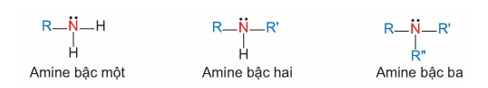 Dựa vào số nguyên tử hydrogen của phân tử NH3 bị thay thế và đặc điểm cấu tạo của nhóm thế