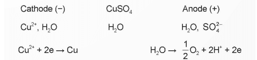 Xác định sản phẩm sinh ra ở điện cực khi điện phân dung dịch CuSO4 với điện cực trơ
