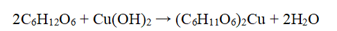 Phản ứng của glucose với Cu(OH)<sub>2</sub> 