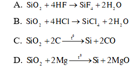 25 Bài tập về Silic (Si) và hợp chất của Silic cực hay, có lời giải chi tiết