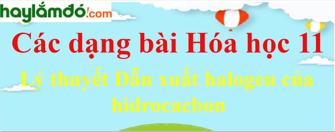 Lý thuyết Dẫn xuất halogen của hidrocacbon