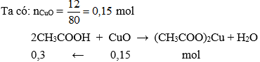 Trắc nghiệm Hóa học 9 Bài 45 (có đáp án): Axit axetic