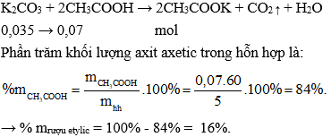 Trắc nghiệm Hóa học 9 Bài 46 (có đáp án): Mối liên hệ giữa etilen, rượu etylic và axit axetic