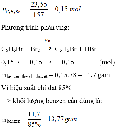 Trắc nghiệm Hóa học 9 Bài 39 (có đáp án): Benzen (phần 2)