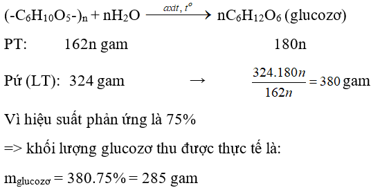 Trắc nghiệm Hóa học 9 Bài 52 (có đáp án): Tinh bột và xenlulozơ (phần 2)